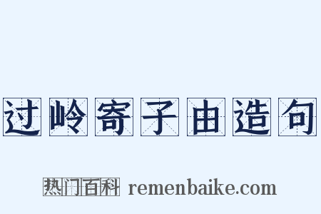 过岭寄子由造句是什么意思的图片